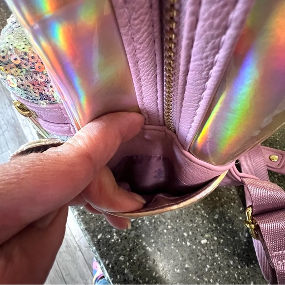 NWOT Loungefly Disney Parks Minnie Mouse Earidescent Mini Backpack 50th - Picture 14 of 16